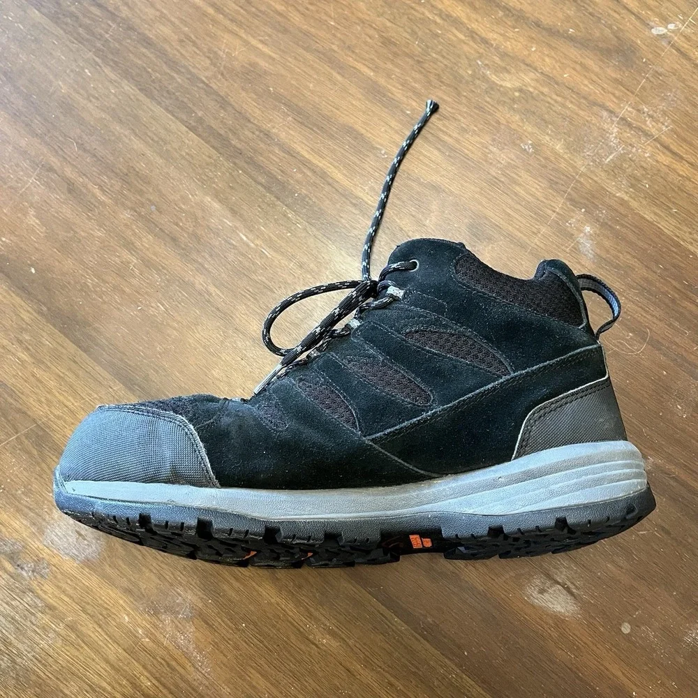 Merrell ASTM F2413-18 Mens 9W Black Work Boot Steel Toe Slip Oil Resistant MOAB